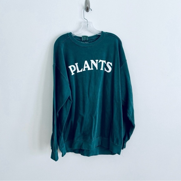 Valley Cruise Press 2XL Cactus Green Plant Crewneck Comfort Colors Sweater - Picture 2 of 5